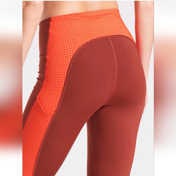 Athleta Ultimate Stash Pocket Colorblock Laser Cut 7/8 Tight Sz XXS EUC - Picture 4 of 15
